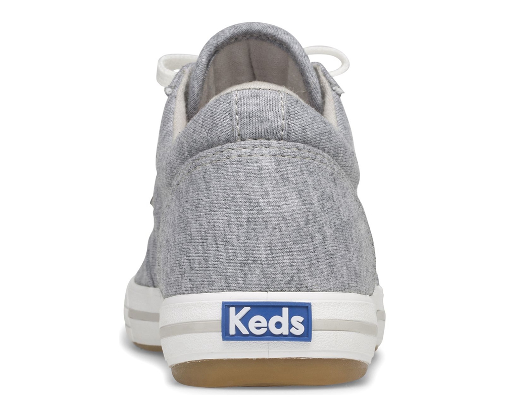 Tenis Keds Mujer Grises - Courty Jersey - 9604-HBNTX